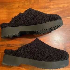 Franco sarto slip on mules with platform - size 9